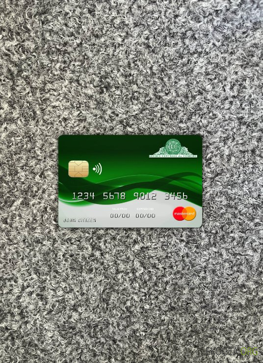 Comores Sanduk bank mastercard photolook recto